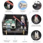 Tarjeta de expansión x825 con caja para raspberry pi 4 | kit completo | contruye tu propio servidor