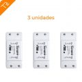 Interruptor remoto inalámbrico hasta 10A 3 unidades | Wifi | Inteligente | Hazlo tu mismo | compatible con Alexa