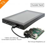 Pantalla raspberry pi HDMI de 7 pulgadas | Táctil capacitivo | Tecnología IPS de 1024×600 | menu OSD